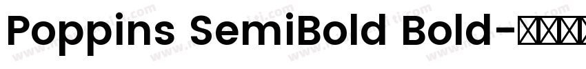 Poppins SemiBold Bold字体转换